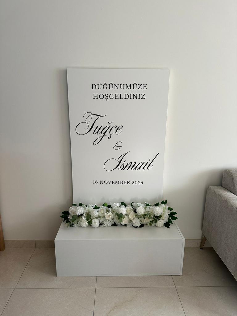 Welkomstbord bruiloft henna trouwfeest, Ophalen, Zo goed als nieuw, Versiering, Geboorte of Huwelijk