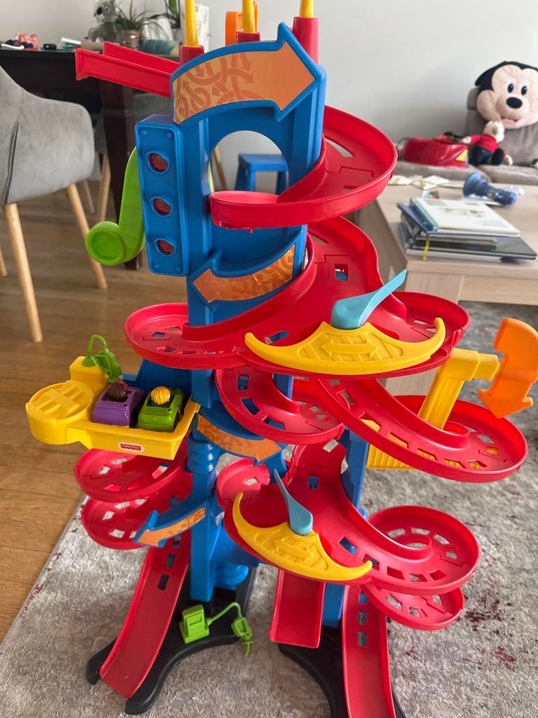 Fisher-Price Little People Om-de-Beurt Racebaan, Overige merken, Racebaan, Ophalen of Verzenden, Zo goed als nieuw