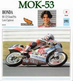 Mok53 motorkaart honda rs 125 grand prix ( 1991), Ophalen of Verzenden, Zo goed als nieuw, Motoren