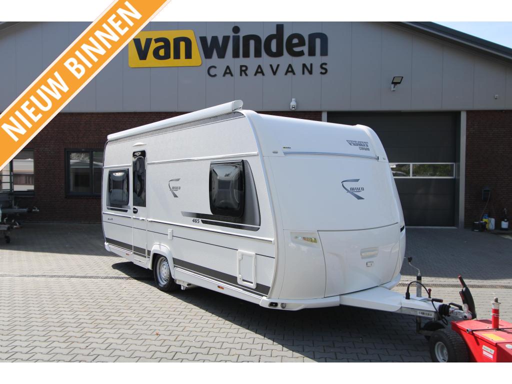 Fendt Bianco Selection 465 SFB Airco-ThuleLuifel-Mover, Caravans en Kamperen, Rondzit, Bedrijf, Overige typen, Fendt