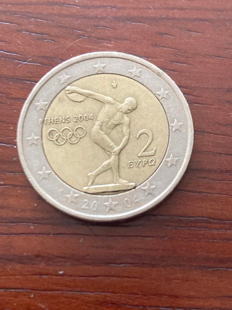 2 Euro munt Griekenland 2004 Olympische Spelen Athene, Postzegels en Munten, Munten | Europa | Euromunten, Ophalen of Verzenden