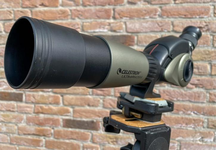 spotting scope, Audio, Tv en Foto, Optische apparatuur | Telescopen, Zo goed als nieuw, Lenzentelescoop (refractor), Minder dan 80 mm
