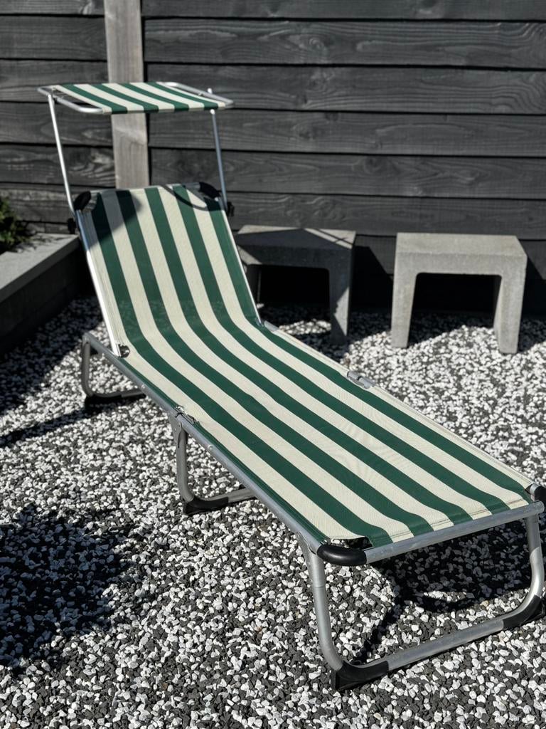 Ligbed / Stretcher, Ophalen, Gebruikt, Aluminium, Inklapbaar