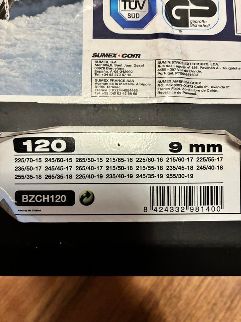 Husky Sneeuwkettingen 9mm - Maat 120, Ophalen of Verzenden, Nieuw