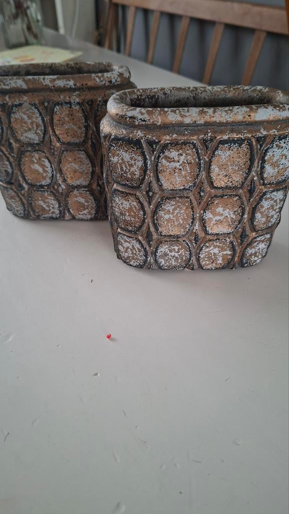 PTMD bloempotjes, Tuin en Terras, Bloempotten, Rond, Ophalen of Verzenden, Aardewerk, Minder dan 40 cm