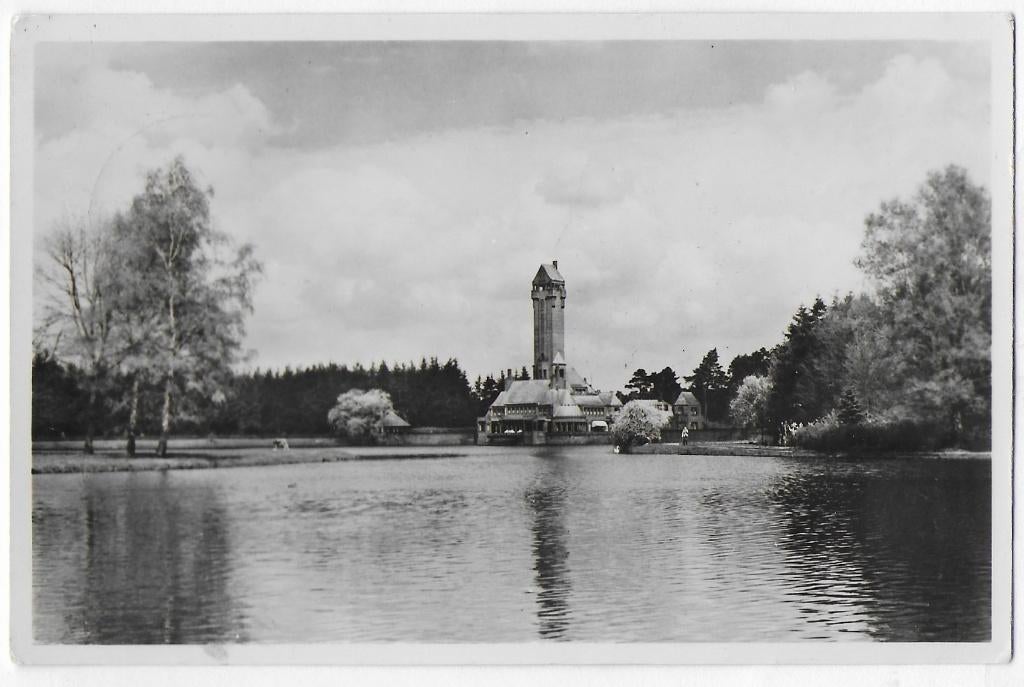 Jachtslot St Hubertus Ansichtkaart Uit 1954 ( B3553, Ophalen of Verzenden, 1960 tot 1980, Gelopen