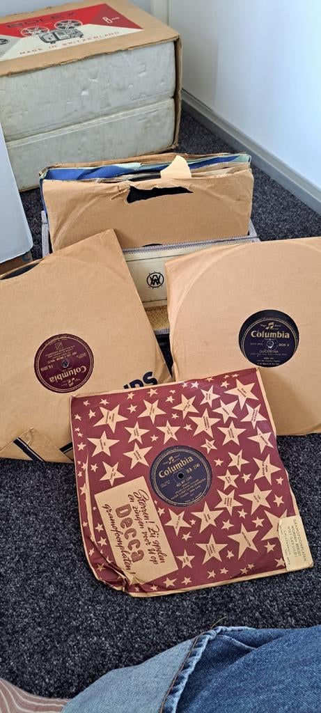 Oude 78 toeren platen in koffer, Ophalen, Overige merken