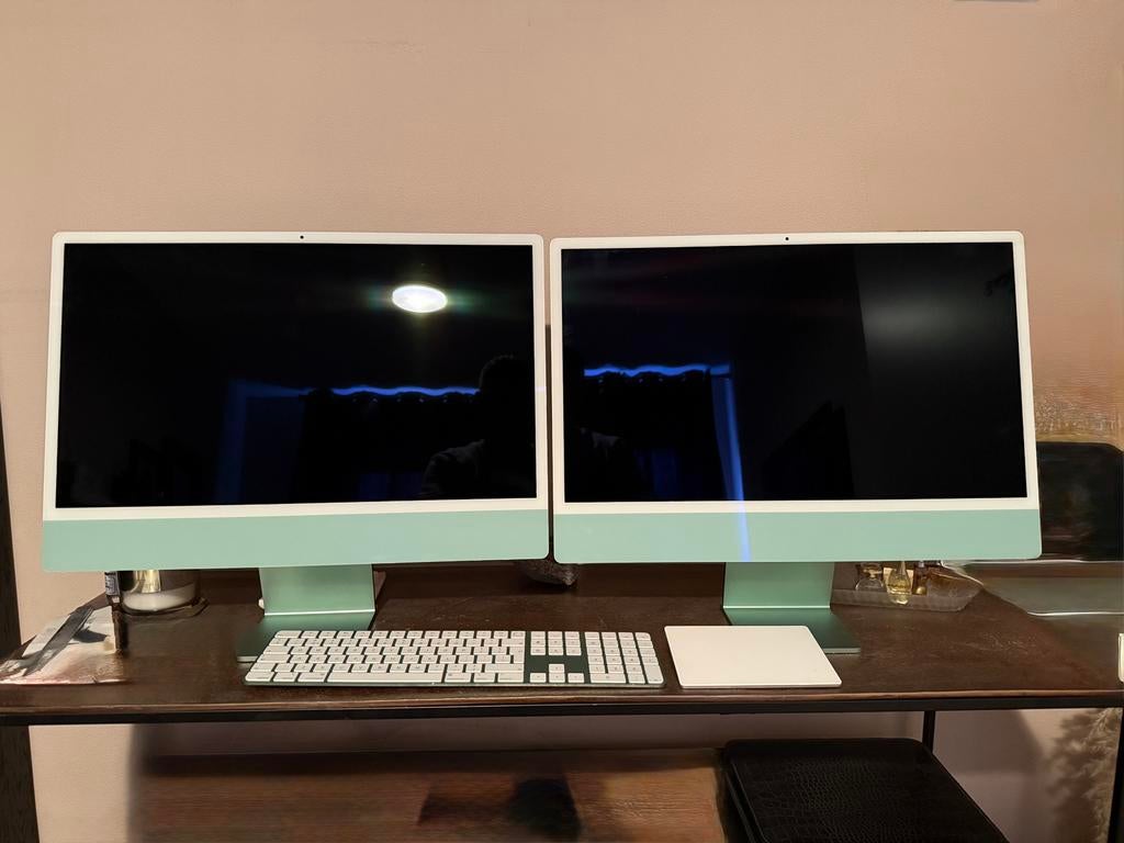 2x Imac 24” M1 2021 groen, Computers en Software, Apple Desktops, Ophalen, 24", SSD, IMac