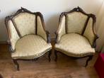 Antieke fauteuils 19e eeuw in goede staat. 2 stuks., Ophalen