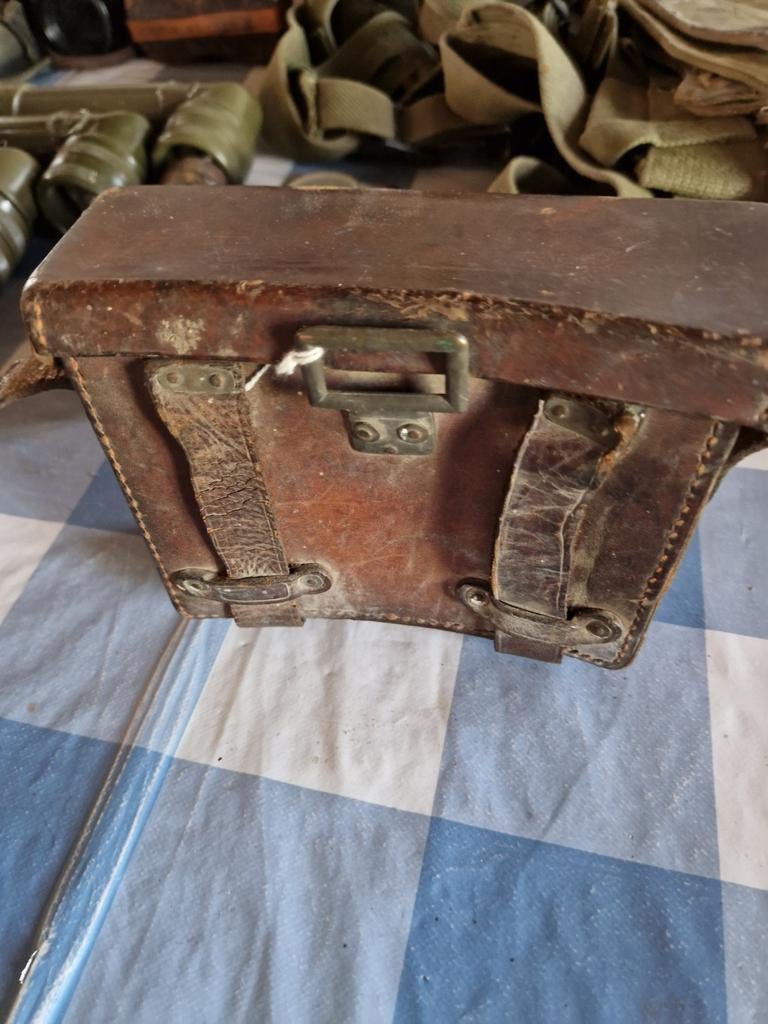 Oude lederen tas, Verzamelen, Militaria | Tweede Wereldoorlog, Ophalen of Verzenden, Duitsland
