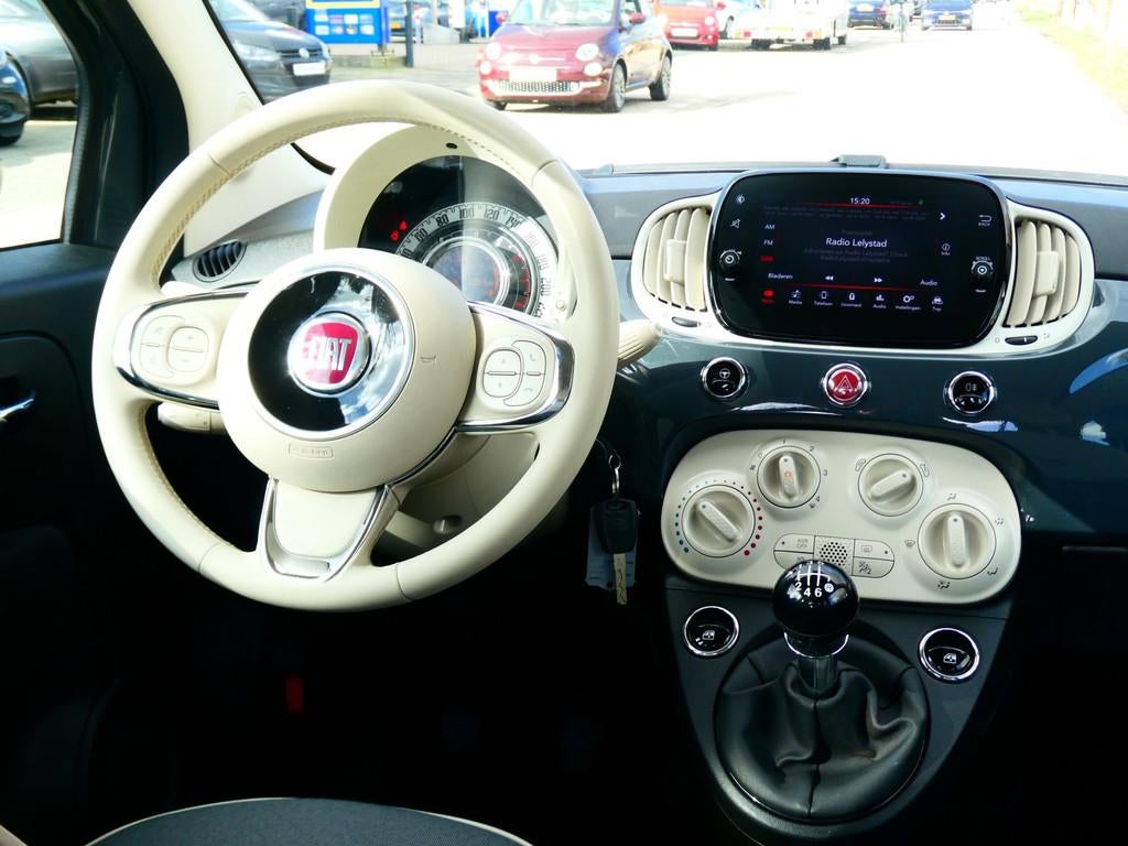 Fiat 500 1.0 Hybrid Lounge 2e eig. 83.000km Airco Carplay Cr, Voorwielaandrijving, Stof, Euro 6, 4 stoelen