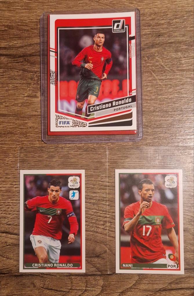 2x Cristiano Ronaldo & Nani check omschrijving, Hobby en Vrije tijd, Stickers en Plaatjes, Nieuw, Meerdere stickers, Ophalen of Verzenden