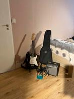 Elektrische gitaar set kompleet met hoes en versterker, Muziek en Instrumenten, Ophalen of Verzenden, Zo goed als nieuw, Fender