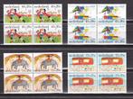 Nederland NVPH nr. 1103-1106 Postfris in blokken van vier, Verzenden, Na 1940, Postfris