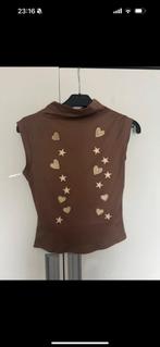 Top Bling bruin / goud shein M 38, Maat 38/40 (M), Bruin, Ophalen of Verzenden, Zo goed als nieuw