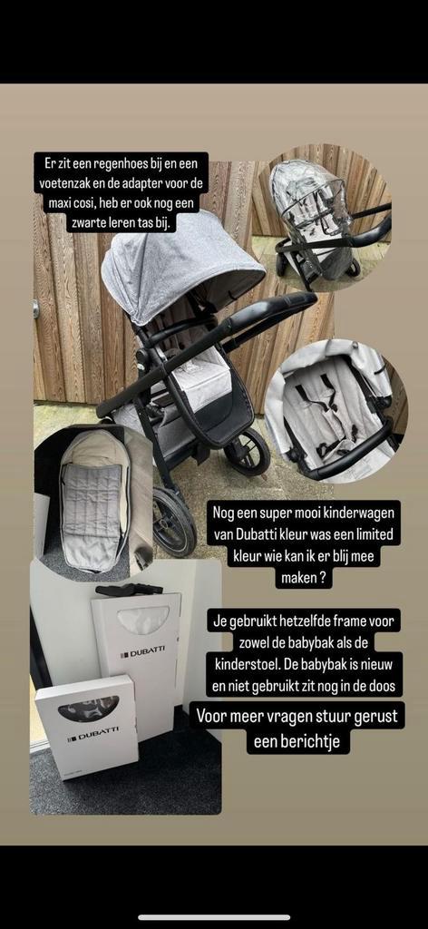 Dubatti Kinderwagen - Limited Edition Kleur!, Kinderen en Baby's, Kinderwagens en Combinaties, Zo goed als nieuw, Kinderwagen