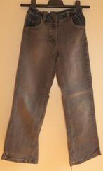 Donkergrijze spijkerbroek met verstelbare taille 134-140, Jongen, Ophalen of Verzenden, Broek, Zo goed als nieuw