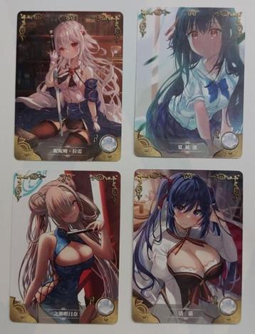 4 Waifu Goddess story cards - set 2 beschikbaar voor biedingen