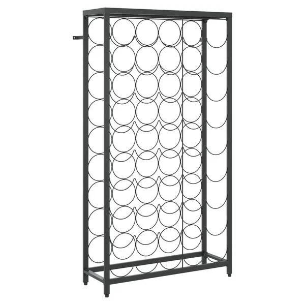 Wijnrek voor 45 flessen 54x18x100 cm smeedijzer zwart €89, Huis en Inrichting, Woonaccessoires | Wijnrekken, Nieuw, Ophalen of Verzenden