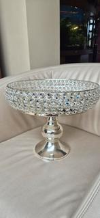 Kristallen Spiegelschaal - Glamoureuze Decoratie, Schaal, Rond, Ophalen of Verzenden, Glas