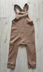 H&M wafelstof salopette beige stoffen zachte tuinbroek 98, Overige typen, Jongen of Meisje, H&M, Ophalen of Verzenden