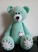 Gehaakte Mintgroene Knuffelbeer, Ophalen of Verzenden, Nieuw, Beer