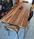Eettafel met 4 stoelen, Huis en Inrichting, Tafels | Eettafels, Ophalen, Gebruikt