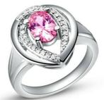 SALE: Silverplated ring met roze steen, Overige materialen, Verzenden, SINO-SEAR GmbH, Feuerbachstrasse 11, 14471 Potsdam, Germany
