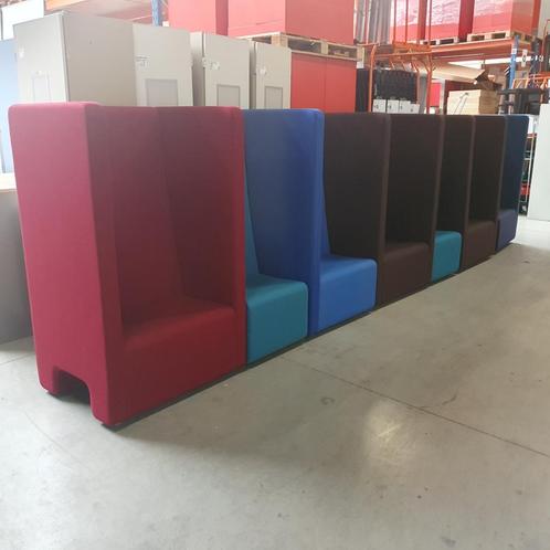 Ahrend wachtkamerbank 7-delig diverse kleuren - 161x592x75, Huis en Inrichting, Banken | Bankstellen, Gebruikt