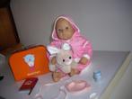 baby chou chou met koffertje en acc, Ophalen of Verzenden, Zo goed als nieuw, Babypop