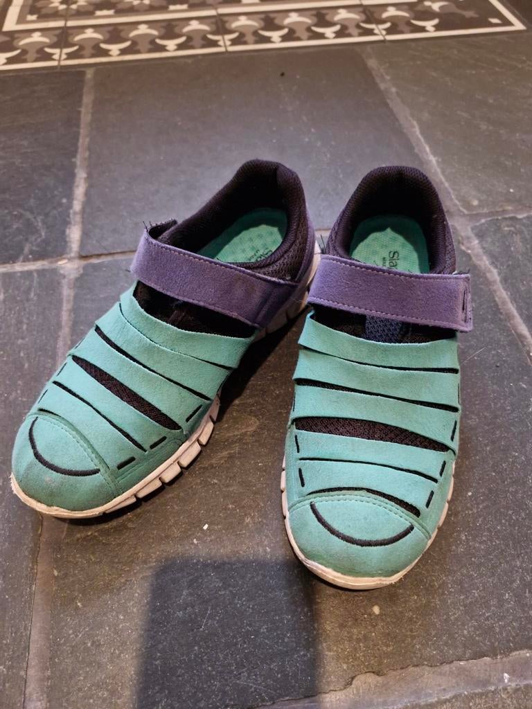Slazenger Instappers Mint/Paars - Maat 37, Slazenger, Instappers, Ophalen of Verzenden, Zo goed als nieuw