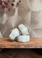 Vintage parelmoer servetringen | set van 3, Ophalen of Verzenden