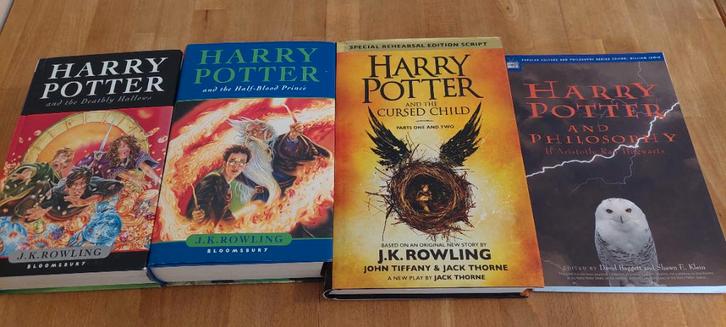 Collectie van vier Harry Potter boeken eerste2 first edition, Boeken, Fantasy, Ophalen of Verzenden