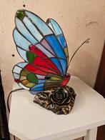 Tiffany stijl glas in lood vlinder lamp, Nieuw, Glas, Ophalen of Verzenden