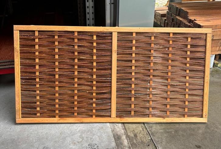 Tuinscherm wilg in frame 90 x 180 cm, Tuin en Terras, Tuinschermen, Nieuw, Hout, Minder dan 100 cm, 150 tot 200 cm, Ophalen