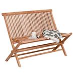Teak tuinbank klapbank Fingerstyle 90 cm breed NU € 139, Tuin en Terras, Tuinbanken, Verzenden, Nieuw, Teakhout