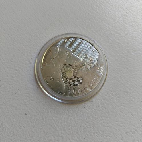 Kroatië 10 kuna 2021 - zilveren ounce .999, Postzegels en Munten, Munten | Europa | Niet-Euromunten, Overige landen, Ophalen of Verzenden