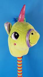 Eenhoorn regenboog stokpaard knuffel, groen, nieuw! 80cm 8C, Tweedehands verkoop, Tweedehands verkoop, Gebruikt, Overige typen