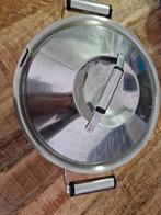 Rvs Kookpan met Deksel ø22X H 14, Huis en Inrichting, Keuken | Potten en Pannen, Ophalen of Verzenden, Gebruikt, Rvs, Kookpan of Snelkookpan