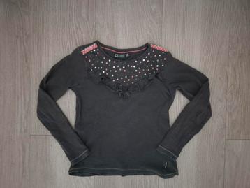 Tumble n dry longsleeve grijs roze pailletten mt 134/140
 beschikbaar voor biedingen