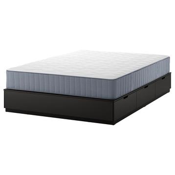 NORDLI Bed Antraciet 140x200 met Matras  SCHEVENINGEN beschikbaar voor biedingen