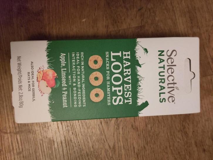 NIEUW 'harvest loops'  SELECTIVE NATURALS rat/muis/gerbil, Dieren en Toebehoren, Dierenvoeding, Knaagdier of Konijn, Ophalen of Verzenden