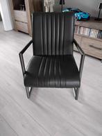 Antraciet fauteuil, Huis en Inrichting, Fauteuils, Ophalen, Zo goed als nieuw, 50 tot 75 cm