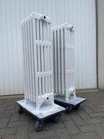Gietijzeren radiatoren 2x vintage wit, Doe-het-zelf en Verbouw, Verwarming en Radiatoren, Ophalen, Gebruikt, Radiator, Minder dan 60 cm
