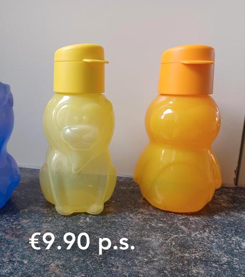 Kinder ecoflesjes, diverse vormpjes, tupperware, nieuw, Huis en Inrichting, Keuken | Tupperware, Nieuw, Overige typen, Oranje