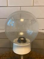 Plafond lamp druppelglas vintage, Verzenden, Zo goed als nieuw, Glas