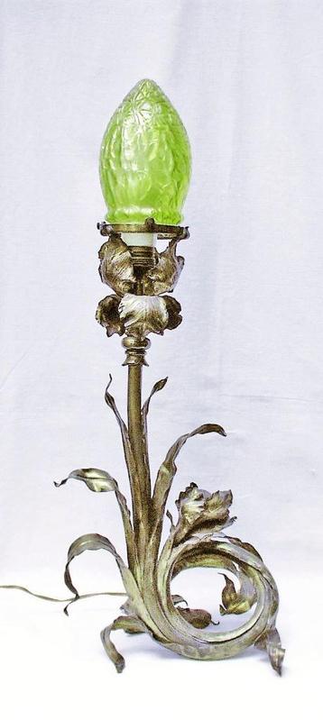 Art Nouveau lamp 'Iris' - Palme König. beschikbaar voor biedingen