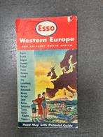 Vintage Esso wegenkaart Western Europe, Boeken, Gelezen, Ophalen of Verzenden