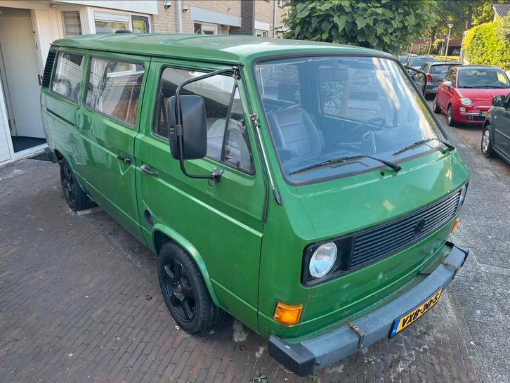 Volkswagen T3 1982 luchtgekoeld, Auto's, Bestelauto's, Particulier, Volkswagen, Benzine, Geïmporteerd, Groen, Ophalen