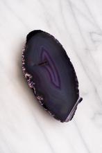 Paarse Agaat Schijf, Ophalen of Verzenden, Mineraal